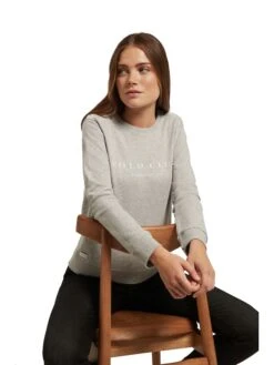 POLO CLUB Sweatshirt In Grau -Bekleidungsförderung Laden polo club sweatshirt in grau 3