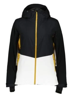 Roxy Ski-/ Snowboardjacke In Schwarz/ Weiß/ Gelb