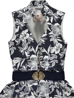 Trachtenkleid "Sarina" In Dunkelblau/ Weiß -Bekleidungsförderung Laden schmuckstuck by alpenherz trachtenkleid sarina in dunkelblau weiss 2