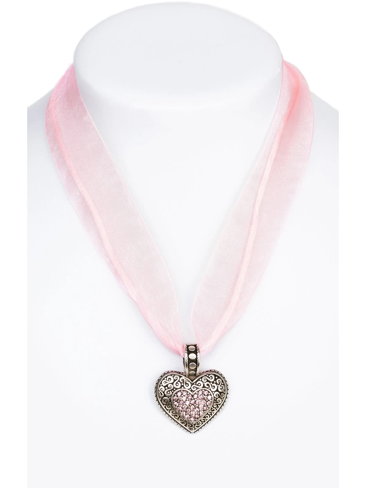 Chiffonband 9631 Mit Herz, Rose 3 Chiffonband 9631 Mit Herz, Rose