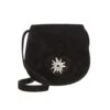 Trachten Ledertasche TA30340 Herz Edelweiss, Schwarz -Bekleidungsförderung Laden schuhmacher trachten ledertasche ta30340 herz edelweiss schwarz