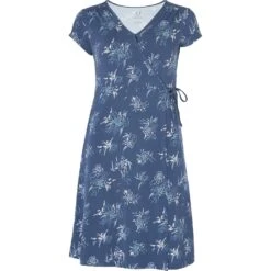 Sherpa Kleid Padma Wrap In Blau