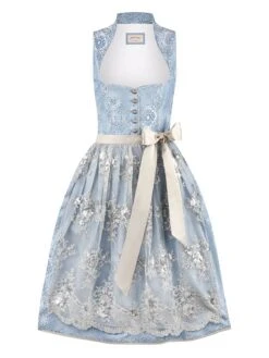 Dirndl "Odina" In Hellblau/ Hellgrau