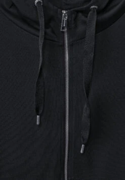 STREET ONE Lange Loose Fit Sweatjacke Black -Bekleidungsförderung Laden street one lange loose fit sweatjacke black 2