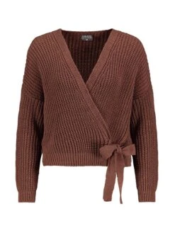 SUBLEVEL Cardigan In Braun