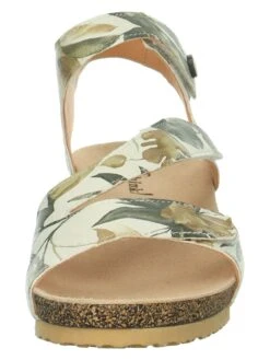 Think! Leder-Sandalen "Dumia" In Creme/ Bunt -Bekleidungsförderung Laden think leder sandalen dumia in creme bunt 2
