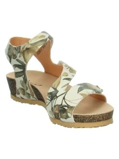 Think! Leder-Sandalen "Dumia" In Creme/ Bunt -Bekleidungsförderung Laden think leder sandalen dumia in creme bunt 3