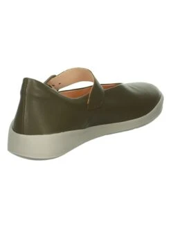 Think! Leder-Spangenballerinas "Duene" In Khaki -Bekleidungsförderung Laden think leder spangenballerinas duene in khaki 5