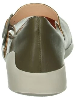 Think! Leder-Spangenballerinas "Duene" In Khaki -Bekleidungsförderung Laden think leder spangenballerinas duene in khaki 6