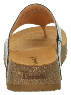 Think! Leder-Zehentrenner "Koak" In Blau/ Bunt -Bekleidungsförderung Laden think leder zehentrenner koak in blau bunt 6