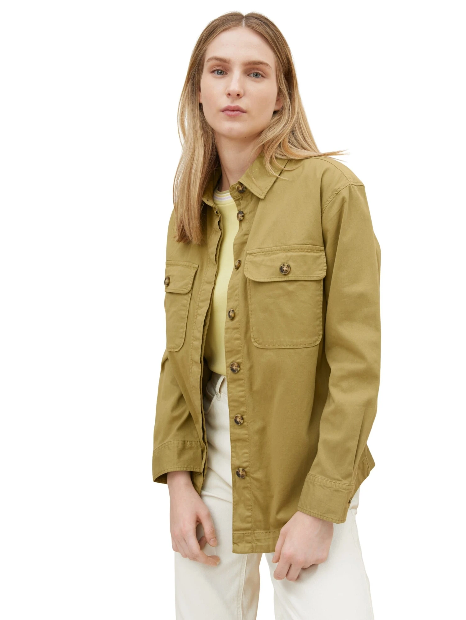 Tom Tailor Hemdjacke Moderate Olive 4 Tom Tailor Hemdjacke Moderate Olive – Bild 2