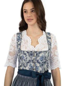 Dirndl In Dunkelblau/ Creme -Bekleidungsförderung Laden turi landhaus dirndl in dunkelblau creme 2
