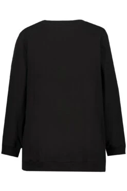 Ulla Popken Sweatshirt Sonnenblumen Rundhals In Schwarz -Bekleidungsförderung Laden ulla popken sweatshirt sonnenblumen rundhals in schwarz 2