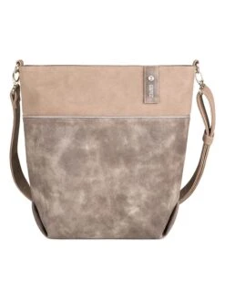 Schultertasche "J12" In Taupe - (B)33 X (H)32 X (T)13 Cm