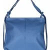 Leder-Schultertasche In Blau - (B)37x (H)40x (T)8 Cm -Bekleidungsförderung Laden zwillingsherz leder schultertasche in blau b 37x h 40x t 8 cm